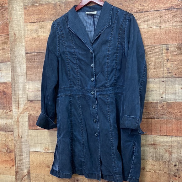 Cold water Creek Denim Dress Size 14 - Picture 2 of 8